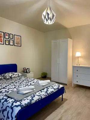 Łóżko lub łóżka w pokoju w obiekcie HALBY rooms Prosta 2