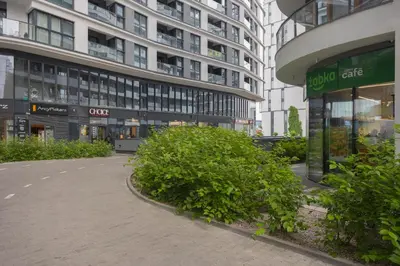 Budynek, w którym mieści się apartament