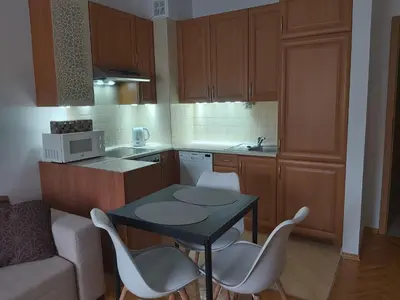 Kuchnia lub aneks kuchenny w obiekcie Apartament, 2 pokoje, stacja metra Kabaty, Ursynów