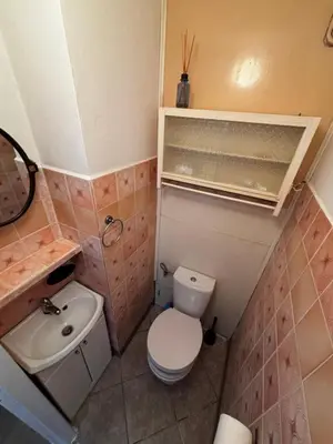 Łazienka w obiekcie Mieszkanie RETRO 57m2