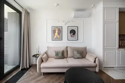 Część wypoczynkowa w obiekcie Grzybowska Deluxe Apartment #70 by BookingHost