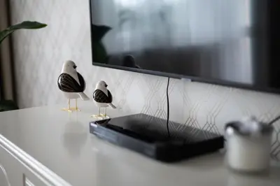 Telewizja i/lub zestaw kina domowego w obiekcie Apartament Zielona Ochota