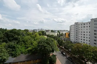 Budynek, w którym mieści się apartament