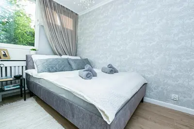 Łóżko lub łóżka w pokoju w obiekcie Krochmalna 2 Green - Better Rental