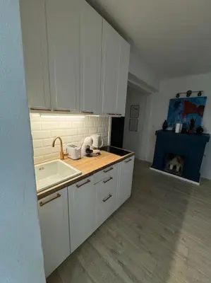Kuchnia lub aneks kuchenny w obiekcie Chillout Apart 4 Bedrooms