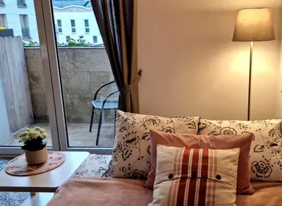 Część wypoczynkowa w obiekcie Apartament Zachodni z balkonem 4 osoby