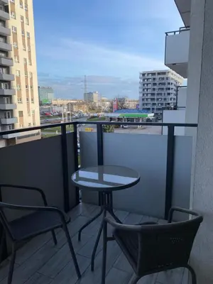 Balkon lub taras w obiekcie West Station Apartment