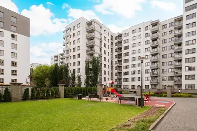 Budynek, w którym mieści się apartament