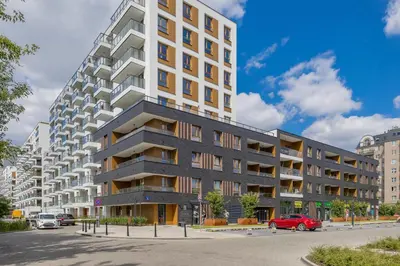 Budynek, w którym mieści się apartament