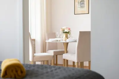 Część wypoczynkowa w obiekcie GreenPoint Hoża Apartment