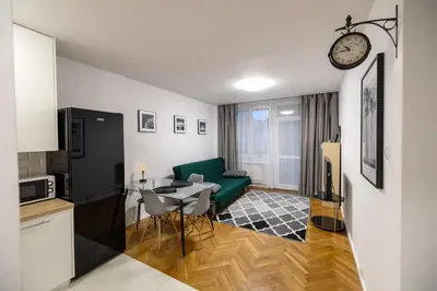 Kuchnia lub aneks kuchenny w obiekcie Corazziego Plac Bankowy Apartment