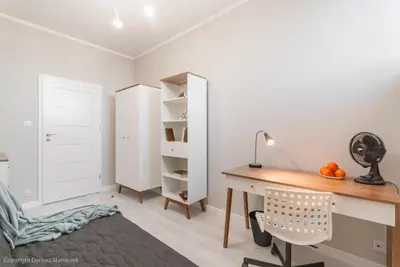 Łóżko lub łóżka w pokoju w obiekcie ROOM, aleja Niepodległości 148, center, SGH, Pole Mokotowskie