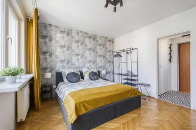 Łóżko lub łóżka w pokoju w obiekcie Super central, amazing view! 55''smart TV & fast WiFi