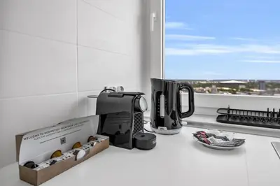 Balkon lub taras w obiekcie 21st Floor Centrum Studio - Balcony, City View, AC - by Rentujemy