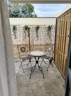 Balkon lub taras w obiekcie Sage Studio with terrace #free parking #self check-in
