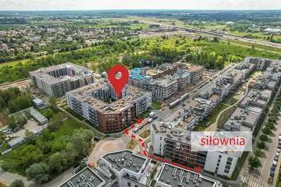 Widok na miasto Warszawa z tego apartamentu