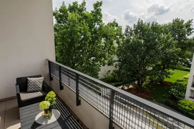 Balkon lub taras w obiekcie SuperApart Dziatwy 16a - Blisko Galerii Północnej
