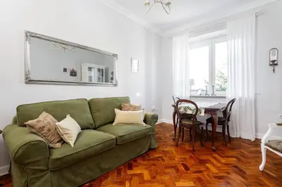 Część wypoczynkowa w obiekcie Ruby Apartment Powisle