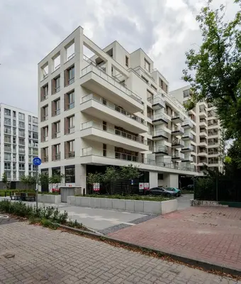 Budynek, w którym mieści się apartament