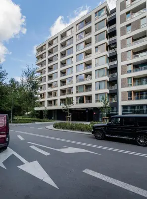 Budynek, w którym mieści się apartament
