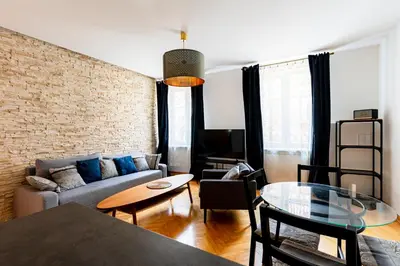 Część wypoczynkowa w obiekcie Freta street Apartment Old town