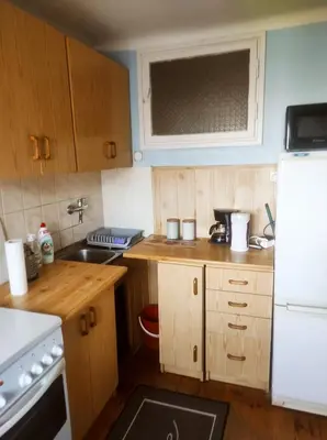 Kuchnia lub aneks kuchenny w obiekcie Przytulny apartament w centrum Warszawy