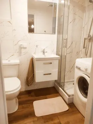 Łazienka w obiekcie Przytulny apartament w centrum Warszawy