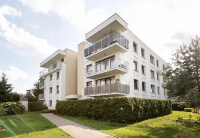 Budynek, w którym mieści się apartament