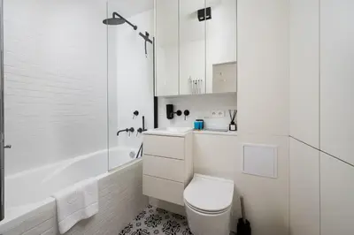 Łazienka w obiekcie Elektrownia Powiśle Stylish Apartment by BookingHost