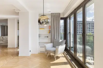 Część wypoczynkowa w obiekcie The Atelier - Luxurious 230m2 Apartment in Warsaw