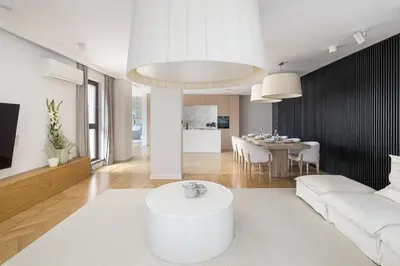 Część wypoczynkowa w obiekcie The Atelier - Luxurious 230m2 Apartment in Warsaw