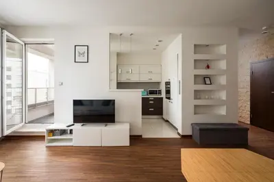 Kuchnia lub aneks kuchenny w obiekcie Stawki Pleasant Apartment by BookingHost