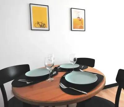 Plan piętra w obiekcie BK Aparthotel Praga - National Stadium - Comfortable Apartment for 4 people