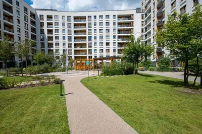 Budynek, w którym mieści się apartament