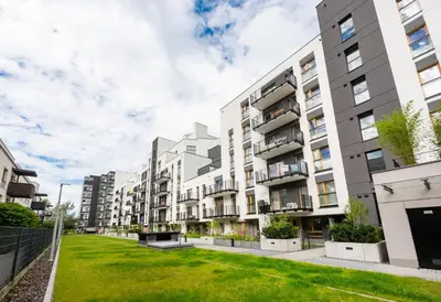 Budynek, w którym mieści się apartament