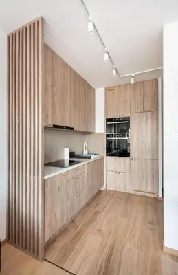 Kuchnia lub aneks kuchenny w obiekcie Bemowo Narwik Stylish Apartment by BookingHost