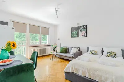 Łóżko lub łóżka w pokoju w obiekcie ShortStayPoland Jana Krysta B166