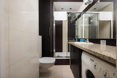 Łazienka w obiekcie Strzelców 2-Bedroom Apartment by BookingHost