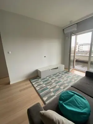 Łóżko lub łóżka w pokoju w obiekcie Apartament w super lokalizacji Warszawa