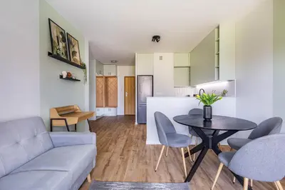 Część wypoczynkowa w obiekcie Apartament Wilanow