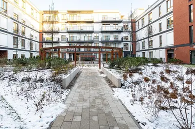 Budynek, w którym mieści się apartament