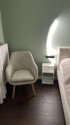 Łóżko lub łóżka w pokoju w obiekcie Apartament Rytm - Metro Kabaty