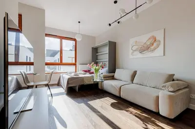 Część wypoczynkowa w obiekcie Bright Studio in Mokotów Business Center
