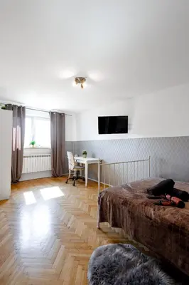 Telewizja i/lub zestaw kina domowego w obiekcie ClickTheFlat Wilson Square Apart Rooms