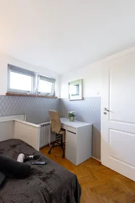 Łóżko lub łóżka w pokoju w obiekcie ClickTheFlat Wilson Square Apart Rooms