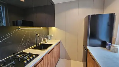 Kuchnia lub aneks kuchenny w obiekcie Apartament Metro