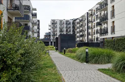 Budynek, w którym mieści się apartament