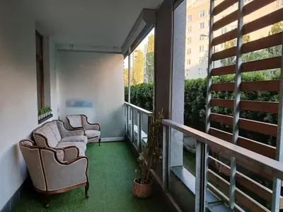 Balkon lub taras w obiekcie Super mieszkanie z tarasem i parkingiem podziemnym