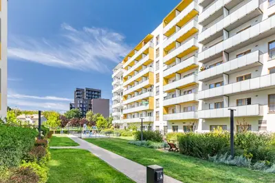Budynek, w którym mieści się apartament