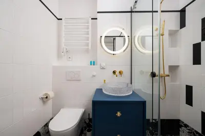Łazienka w obiekcie Nowolipki Deluxe Grey Studio
